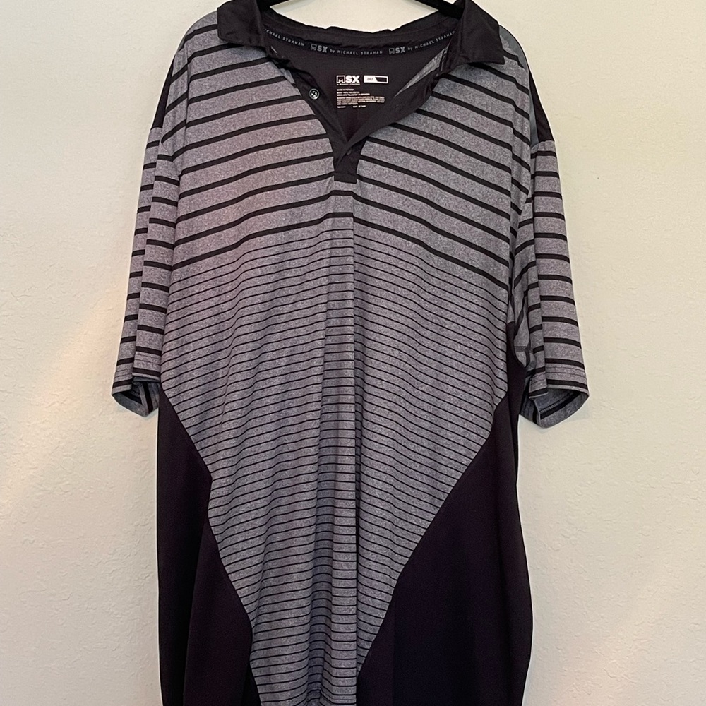 Grey & Black Polo